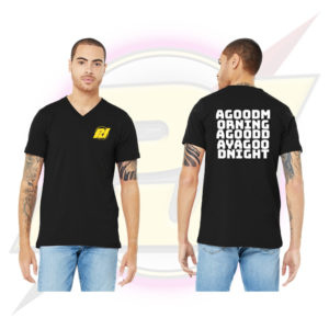 PapaJuggernaut "PJ" Black v-neck t-shirt